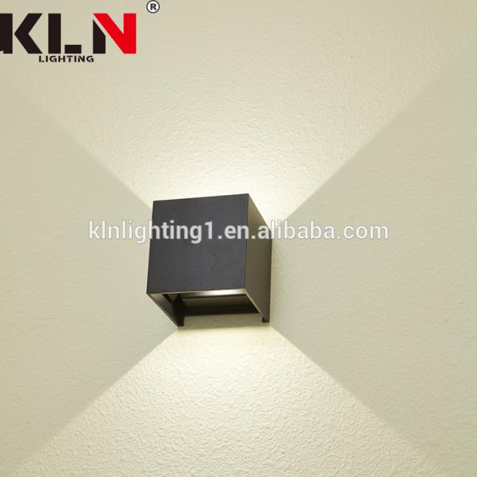 3W Nhôm Chà Dark Square LED Đèn tường hiện đại