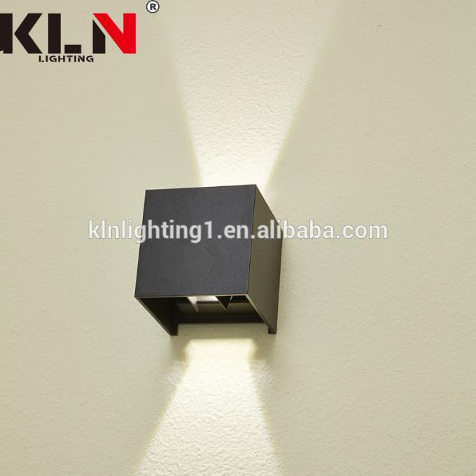 3W Nhôm Chà Dark Square LED Đèn tường hiện đại