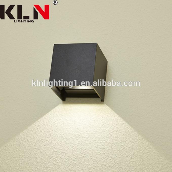 3W Nhôm Chà Dark Square LED Đèn tường hiện đại