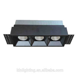 3 * 10w IP20 cố định đen trimless dẫn Downlights ấm trắng nhiệt độ màu nhà cung cấp